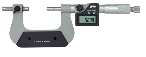Dig. universal micrometer with moveable anvils, IP65,  0 - 25 mm